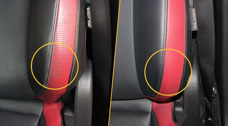 Покраска спинки сиденья Nissan GT-R