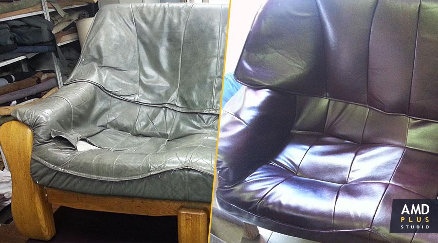 Фото дивана до и после